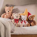 Steiff's Soft Cuddly Friends Jimmy the Love Teddy Bear is made from soft cuddly plush.