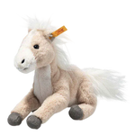 This Soft Cuddly Friends Gola the Dangling Horse is designed by Steiff.