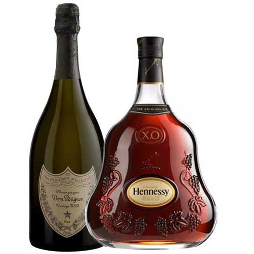 Vintage Brut 2013 Champagne & Hennessy X.O Cognac Duo