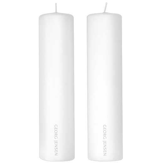 White Paraffin Pack of 2 Candles