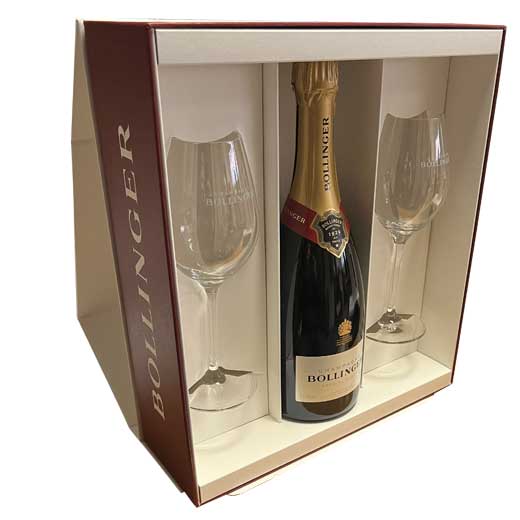 Special Cuvée Champagne Gift Set - 75cl Bottle with Two Glasses