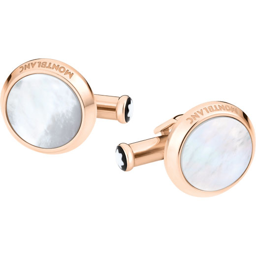Meisterstück Rose Gold PVD and Mother-Of-Pearl Cufflinks