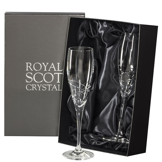 Skye 2 x 25cl Champagne Flutes