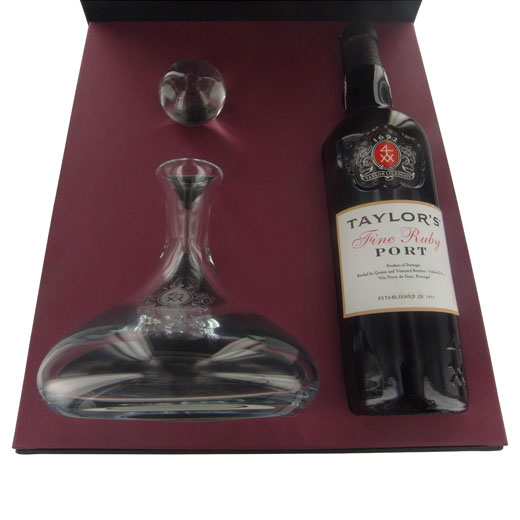 Fine Ruby Port and Decanter Gift Set