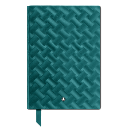 This Montblanc Fernblue Extreme 3.0 Lined Notebook #146 is from the Fine Stationery range and has a matching grosgrain ribbon as a bookmark.