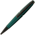 cross edge matte green gel rollerball pen cap on