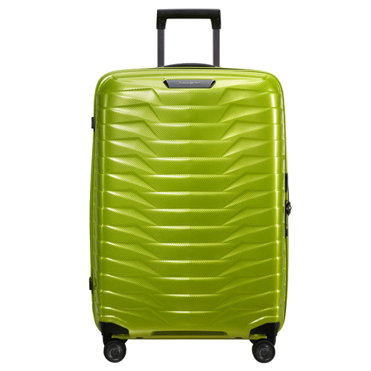 This Samsonite Proxis Lime Spinner Suitcase, 69 cm is made out of polypropylene, which is durable so it's perfect for travelling during long or short trips.