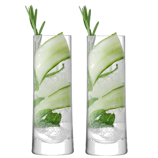 Signature Gin 2 x Highball Glasses designed by LSA International.