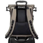 tumi alpha bravo ally roll top brown backpack luggage