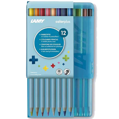 lamy colourplus pack of 12 pencils in plastic case