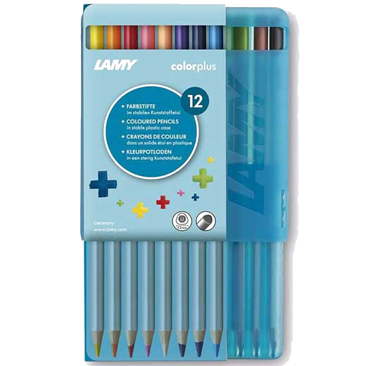 lamy colourplus pack of 12 pencils in plastic case