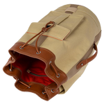 paul smith cotton linen sand duffel bag inside