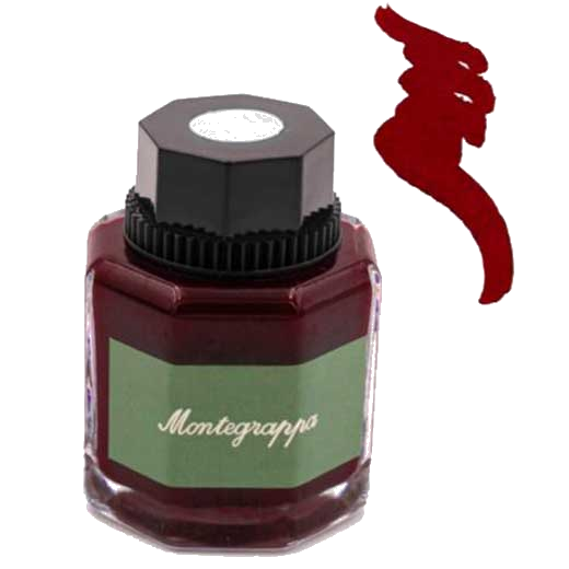 Montegrappa 50ml bordeaux fountain pen ink.