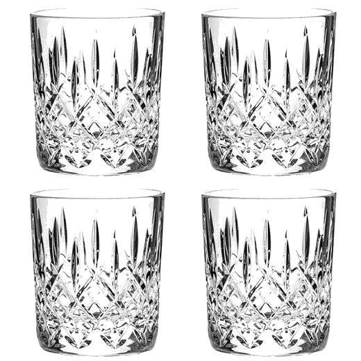 These London 4 x 33cl Large Tumblers have been created by Royal Scot Crystal.