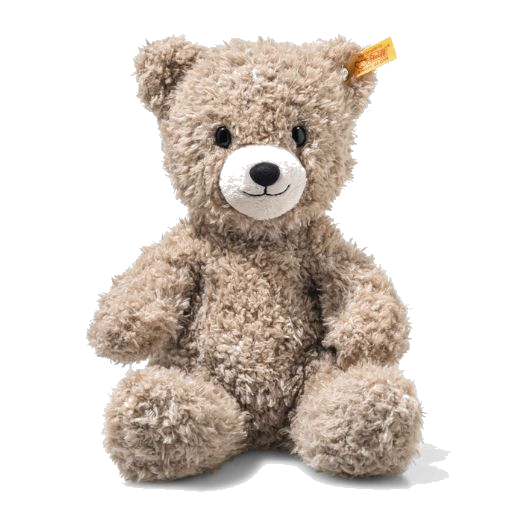 Steiff's Light at Night Caspar Soft Plush Teddy Bear has a fluffy light brown coat and a warm smile.