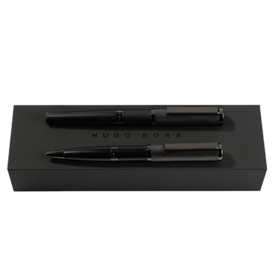 hugo boss pen set black gle