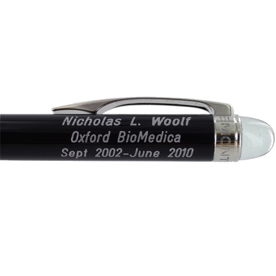 montblanc three line writing instrument cap engraving grotesque italics font oxford biomedica 4c7c57af68ff6278bb8464de1d982e4c