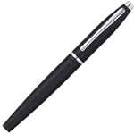 cross matt black calais fountain pen cap on