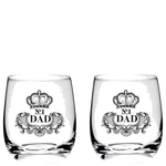 royal scot crystal barrel no 1 dad engraved tumblers