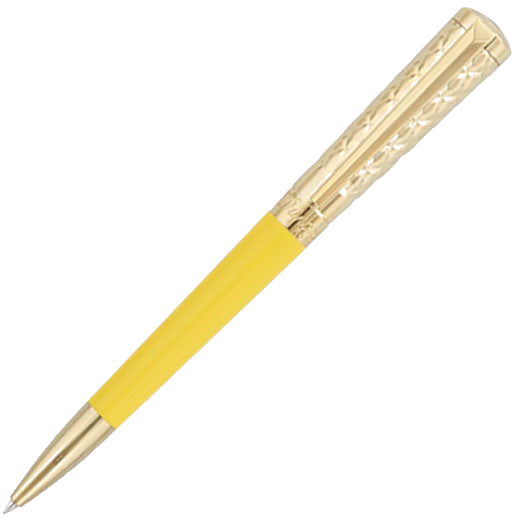 s t dupont vanilla yellow liberte spring series ballpoint pen