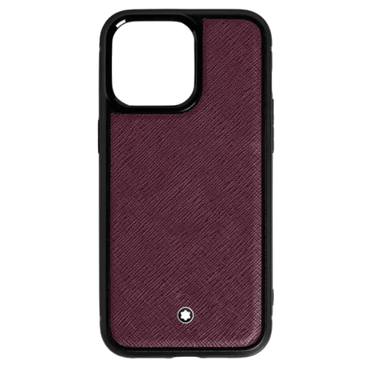 The Sartorial Cassis Hardshell iPhone 16 Pro Max Case with MagSafe by Montblanc.