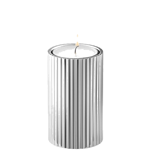 This is the Georg Jensen Stainless Steel Bernadotte Small Tealight & Candle Holder.