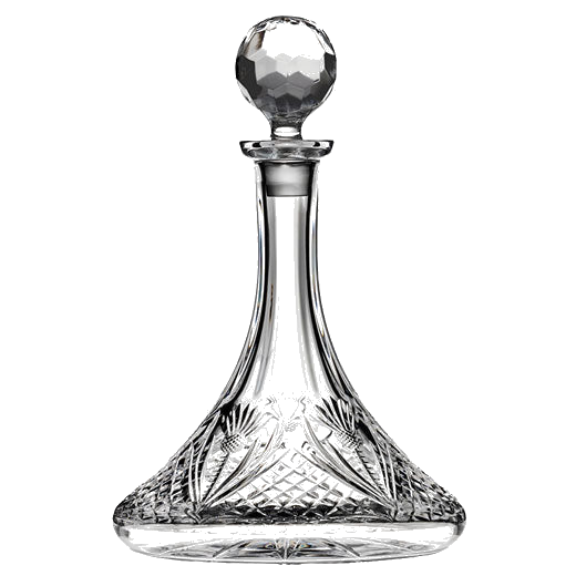 This Scottish Thistle 85cl Ships Decanter has been designed by Royal Scot Crystal.
