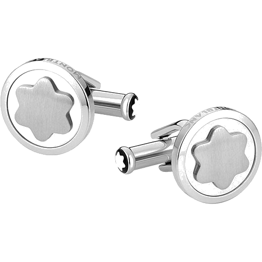 These cufflinks from Montblanc are made from stainless steel.