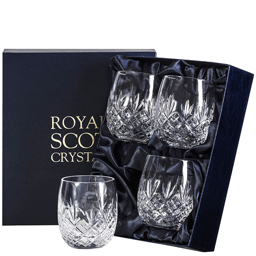 royal scot crystal 4 edinburgh gin tonic tumblers packaging