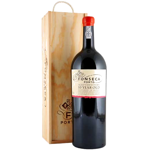 fonseca 10 yr tawny port 300 cl with wooden box