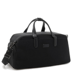 tumi black harrison port weekend duffel bag patch