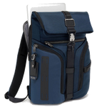 tumi navy alpha bravo logistics backpack laptop pocket