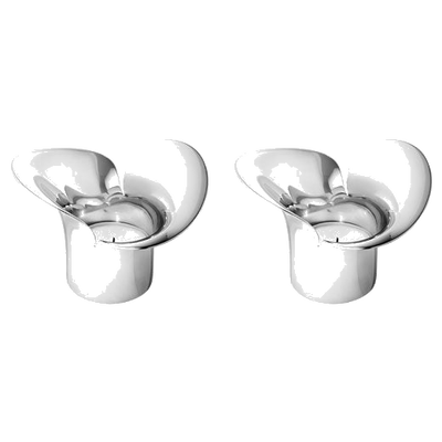 georg jensen bloom botanica stainless steel tealight holders 1