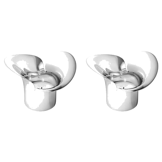 georg jensen bloom botanica stainless steel tealight holders 1