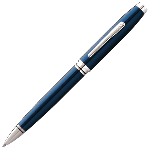 This Blue Coventry Ballpoint Pen was designed by Cross.
