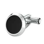 montblanc iconic circular stainless steel and onyx cufflinks c7f4ab385f8210fc95ed80ccc8dfe11c 2