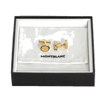 montblanc cufflinks gold ro