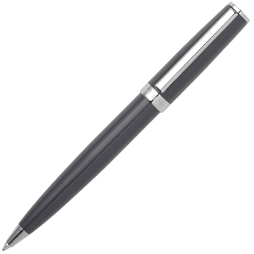 hugo boss grey gear icon ballpoint pen