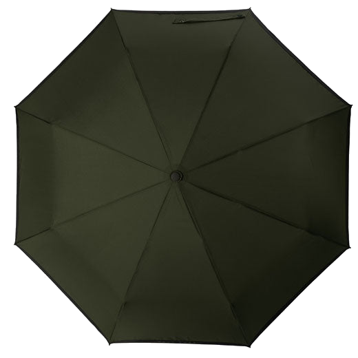 This Hugo Boss Gear Khaki Pocket Umbrella features a metal, extendable pole.