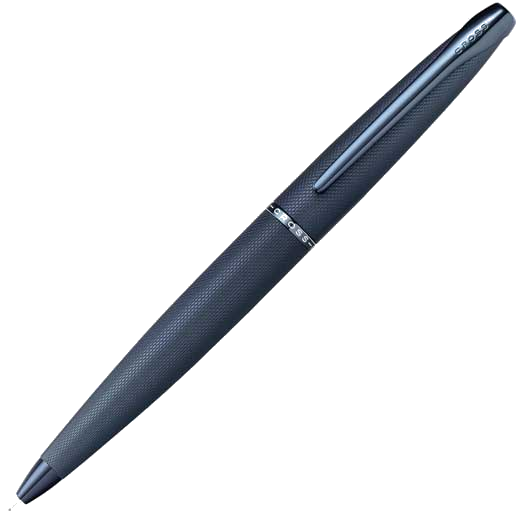 cross atx brushed blue sandblasted ballpoint pen