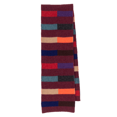 paul smith block red scarf