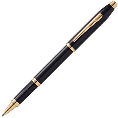 cross century ii black gold rollerball pen