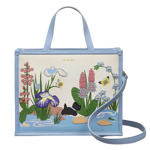 The RHS Small Multiway Bag in Chalk Leather by Radley.