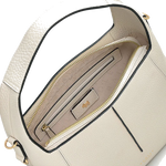 grained chalk leather shoul