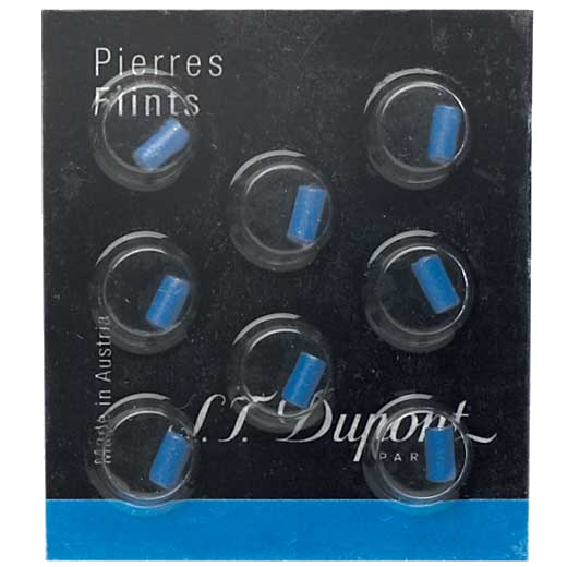 s t dupont pack of 8 blue flints