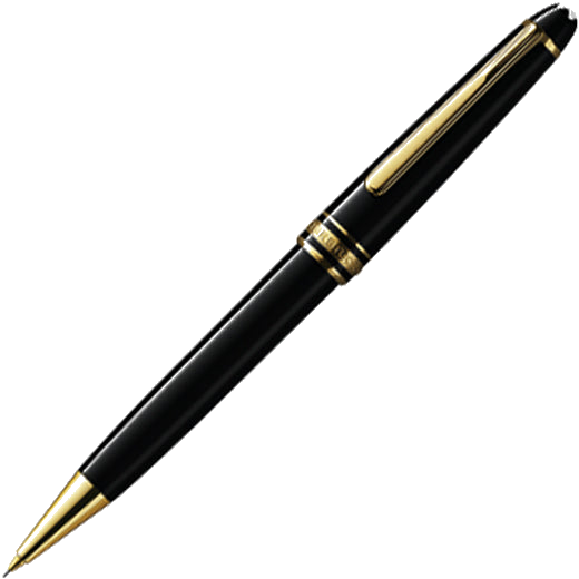 Montblanc Meisterstuck Classqiue 0.5mm Gold Plated mechanical pencil.
