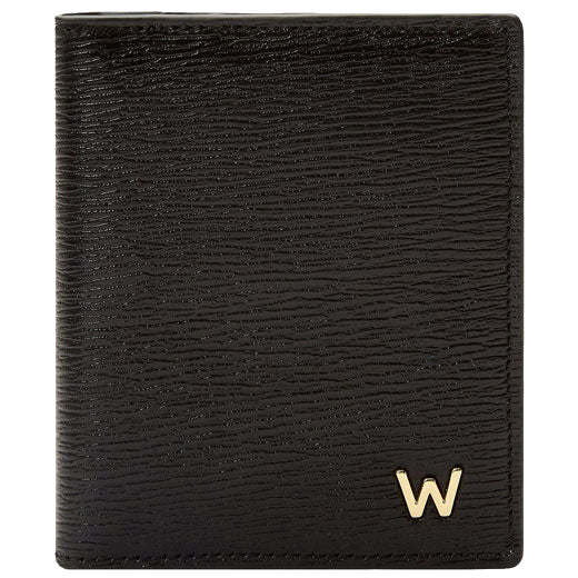 This Black 'W' 3CC Card Case with ID Window is designed by WOLF 1834.