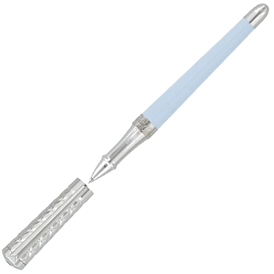 s t dupont paris pastel blue liberte rollerball pen