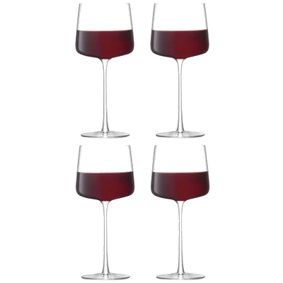lsa metropolitan set of 4 400ml wine glasses