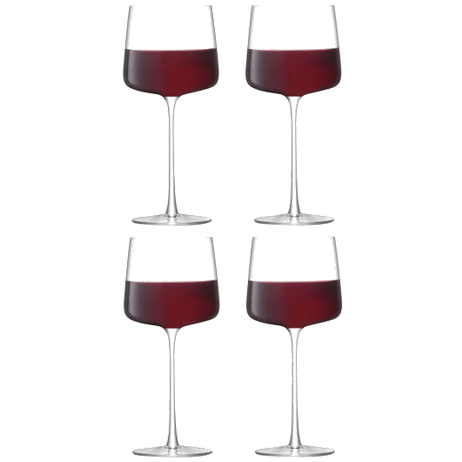 Standard Metropolitan 4 x Red Wine Glasses designed by LSA.